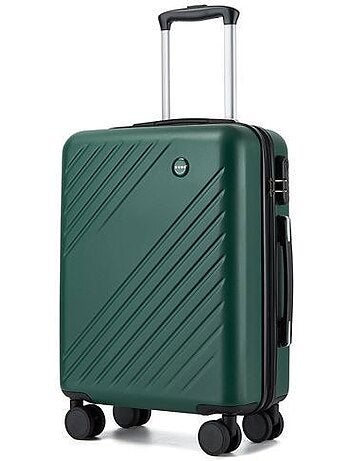 Valise cabine - 55x40x20 cm, rigide abs + pc, 4 roues 360° - kono