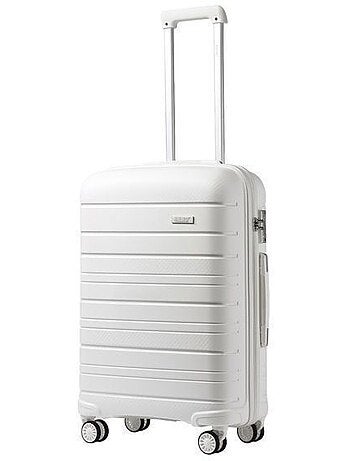 Valise cabine - 55x40x20 cm, rigide polypropylène (pp), 4 roues 360°, serrure tsa - kono