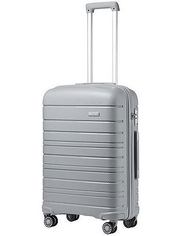 Valise cabine - 55x40x20 cm, rigide polypropylène (pp), 4 roues 360°, serrure tsa - kono