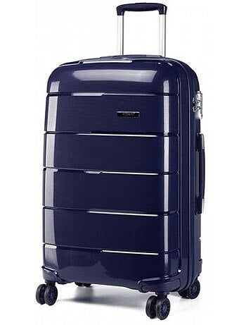 Valise cabine - 55x40x21 cm polypropylène 4 roulettes serrure tsa - kono