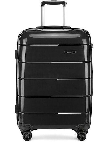 Valise cabine - 55x40x21 cm polypropylène 4 roulettes serrure tsa - kono