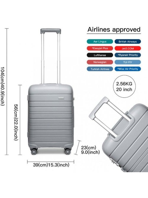 Valise cabine - 55x40x21 cm, rigide abs, 4 roues, serrure tsa - kono - Kiabi Valise cabine - 55x40x21 cm, rigide abs, 4 roues, serrure tsa - kono - Kiabi