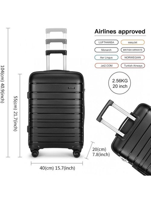 Valise cabine - 55x40x21 cm, rigide abs, 4 roues, serrure tsa - kono - Kiabi Valise cabine - 55x40x21 cm, rigide abs, 4 roues, serrure tsa - kono - Kiabi