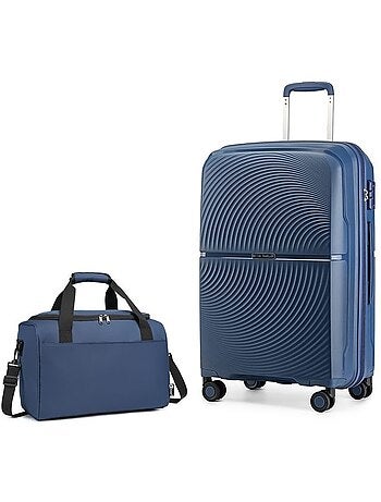 Valise cabine - 55x40x22 cm, 4 roues, serrure tsa - british traveller