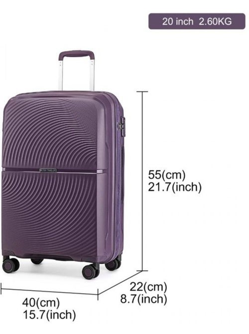 Valise cabine - 55x40x22 cm, 4 roues, serrure tsa - british traveller - Kiabi Valise cabine - 55x40x22 cm, 4 roues, serrure tsa - british traveller - Kiabi