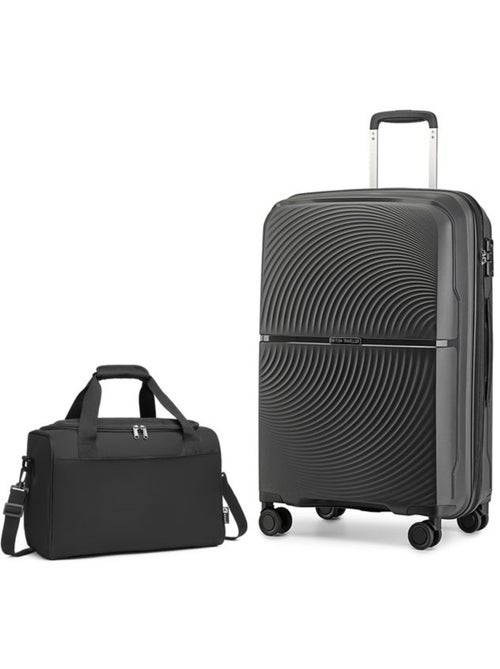 Valise cabine - 55x40x22 cm 4 roulettes serrure tsa - british traveller - Kiabi Valise cabine - 55x40x22 cm 4 roulettes serrure tsa - british traveller - Kiabi