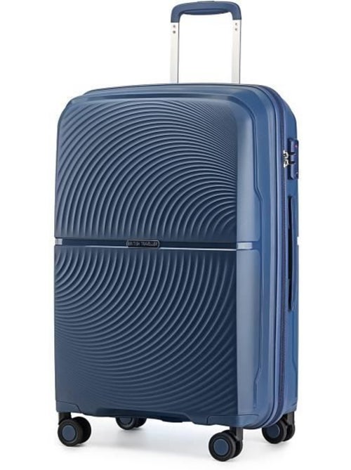 Valise cabine - 55x40x22 cm polypropylène 4 roulettes serrure tsa - british traveller - Kiabi Valise cabine - 55x40x22 cm polypropylène 4 roulettes serrure tsa - british traveller - Kiabi