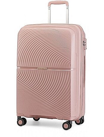 Valise cabine - 55x40x22 cm polypropylène 4 roulettes serrure tsa - british traveller