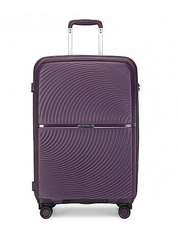 Valise cabine - 55x40x22 cm polypropylène 4 roulettes serrure tsa - british traveller