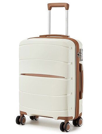 Valise cabine - 56x40x20 cm polypropylène 4 roulettes serrure tsa - kono