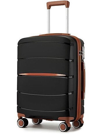 Valise cabine - 56x40x20 cm polypropylène 4 roulettes serrure tsa - kono