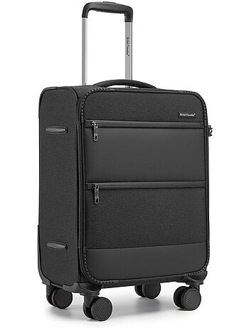Valise cabine - 57.5x37.5x25.5 cm, souple, 4 roues, serrure tsa - british traveller