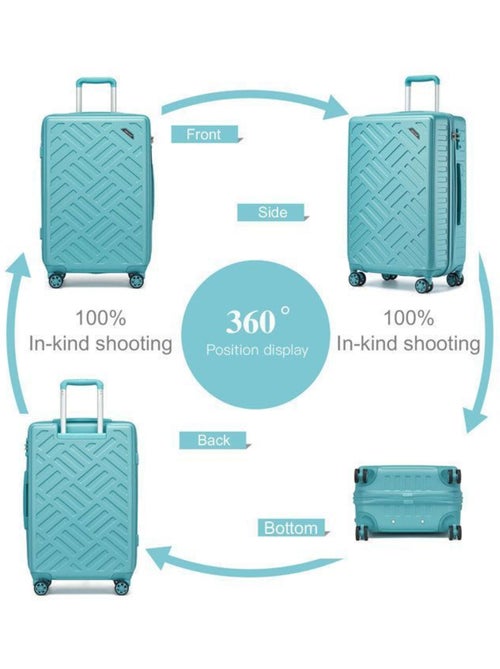 Valise cabine - 64.5x42.5x25.5 cm rigide 4 roulettes serrure tsa - kono - Kiabi Valise cabine - 64.5x42.5x25.5 cm rigide 4 roulettes serrure tsa - kono - Kiabi