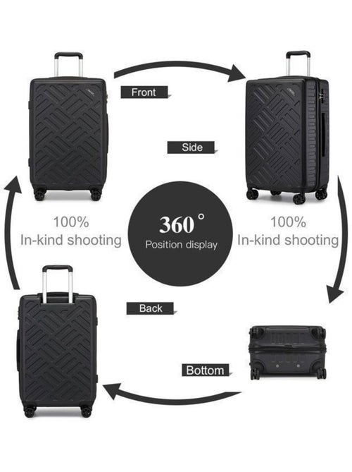Valise cabine - 64.5x42.5x25.5 cm rigide 4 roulettes serrure tsa - kono - Kiabi Valise cabine - 64.5x42.5x25.5 cm rigide 4 roulettes serrure tsa - kono - Kiabi
