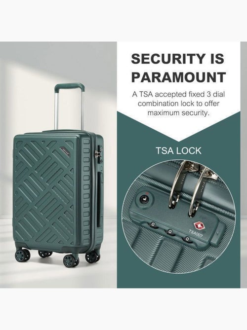 Valise cabine - 64.5x42.5x25.5 cm rigide 85 l tsa - supercase - Kiabi Valise cabine - 64.5x42.5x25.5 cm rigide 85 l tsa - supercase - Kiabi