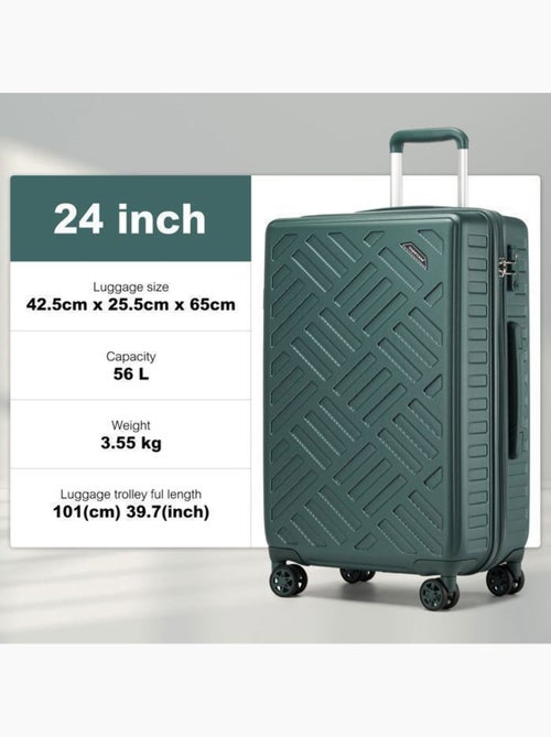 Valise cabine - 64.5x42.5x25.5 cm rigide 85 l tsa - supercase - Kiabi Valise cabine - 64.5x42.5x25.5 cm rigide 85 l tsa - supercase - Kiabi