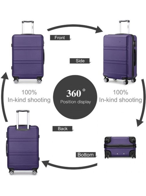 Valise cabine - 65x25.5x44 cm abs + pc 61 l tsa - kono - Kiabi Valise cabine - 65x25.5x44 cm abs + pc 61 l tsa - kono - Kiabi