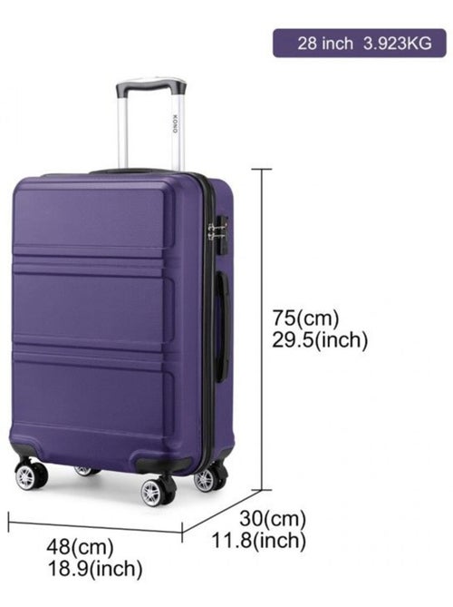 Valise cabine - 65x25.5x44 cm abs + pc 61 l tsa - kono - Kiabi Valise cabine - 65x25.5x44 cm abs + pc 61 l tsa - kono - Kiabi