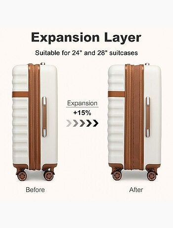 Valise cabine - 65x43.5x25 cm abs+pc 4 roulettes serrure tsa - kono