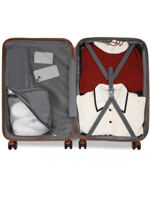 Valise cabine - 65x43.5x25 cm abs+pc 4 roulettes serrure tsa - kono - Kiabi Valise cabine - 65x43.5x25 cm abs+pc 4 roulettes serrure tsa - kono - Kiabi