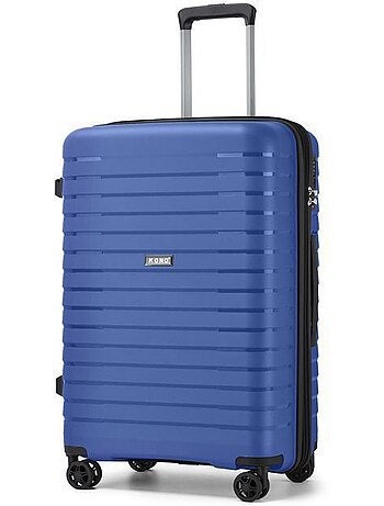 Valise cabine - 65x43.5x28.5 cm polypropylène 4 roulettes serrure tsa - kono