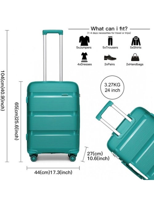 Valise cabine - 65x44x27 cm abs 4 roulettes serrure tsa - kono - Kiabi Valise cabine - 65x44x27 cm abs 4 roulettes serrure tsa - kono - Kiabi