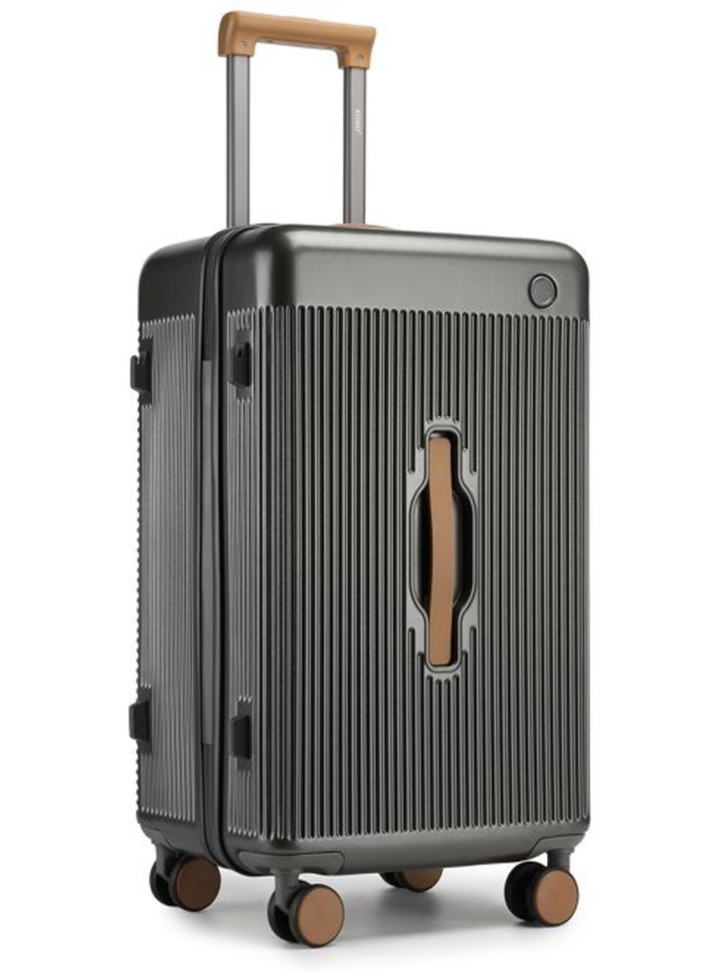 Valise cabine - 66.5x40x30 cm abs+pc 4 roulettes serrure tsa - kono Gris - Kiabi