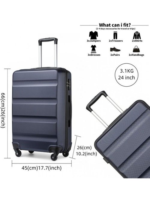 Valise cabine - 66x45x26 cm abs 63 l tsa - kono - Kiabi Valise cabine - 66x45x26 cm abs 63 l tsa - kono - Kiabi