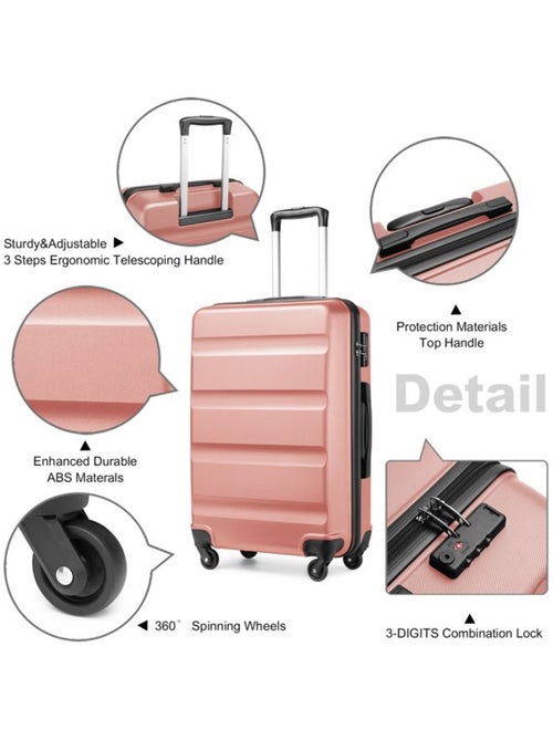Valise cabine - 66x45x26 cm abs 63 l tsa - kono - Kiabi Valise cabine - 66x45x26 cm abs 63 l tsa - kono - Kiabi