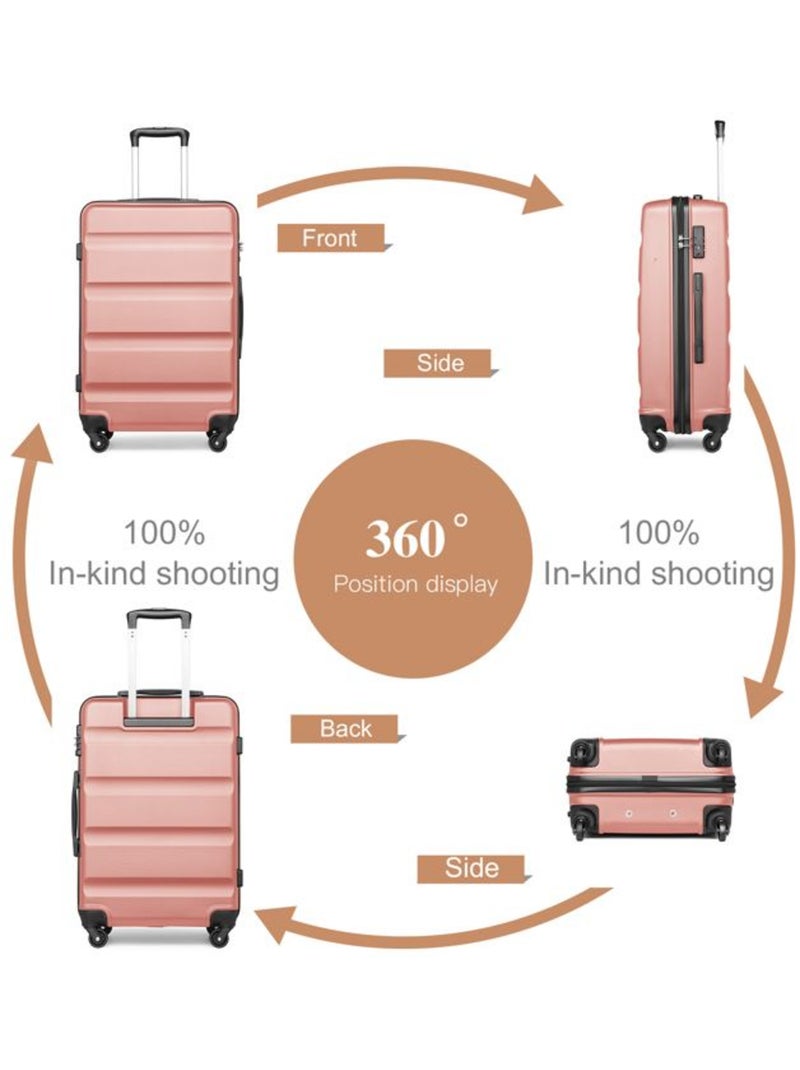 Valise cabine - 66x45x26 cm abs 63 l tsa - kono Rose - Kiabi