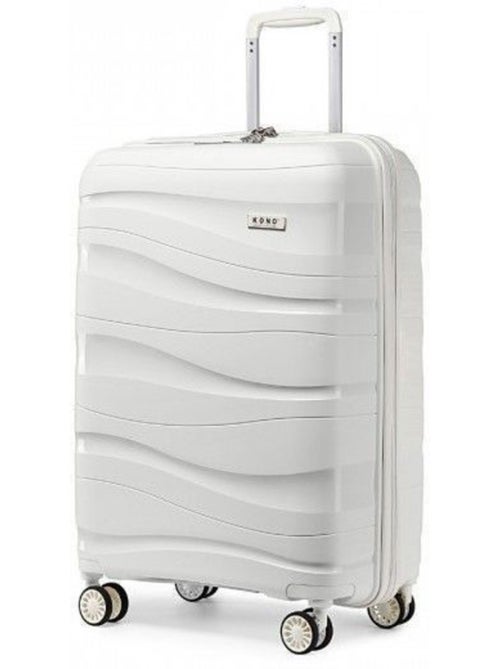 Valise cabine - 66x46x26 cm polypropylène 4 roulettes serrure tsa - kono - Kiabi Valise cabine - 66x46x26 cm polypropylène 4 roulettes serrure tsa - kono - Kiabi