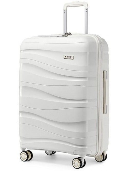 Valise cabine - 66x46x26 cm polypropylène 4 roulettes serrure tsa - kono - Kiabi Valise cabine - 66x46x26 cm polypropylène 4 roulettes serrure tsa - kono - Kiabi
