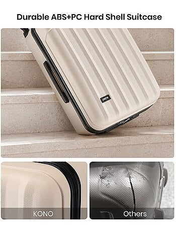 Valise cabine - 67x43.5x25.5 cm abs+pc - kono