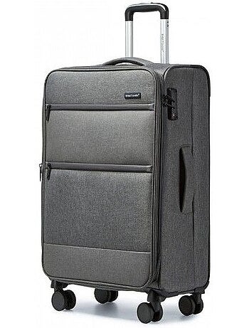 Valise cabine - 69.5x43.5x26 cm souple 4 roulettes serrure tsa - british traveller