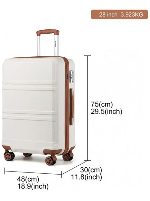 Valise cabine - 75x48x30 cm abs 100 l tsa - kono - Kiabi Valise cabine - 75x48x30 cm abs 100 l tsa - kono - Kiabi