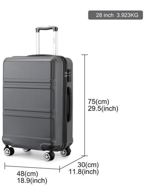Valise cabine - 75x48x30 cm abs 4 roulettes serrure tsa - kono - Kiabi Valise cabine - 75x48x30 cm abs 4 roulettes serrure tsa - kono - Kiabi