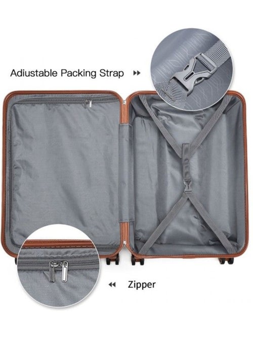 Valise cabine - 75x48x30 cm, rigide abs, 4 roues 360°, serrure tsa - kono - Kiabi Valise cabine - 75x48x30 cm, rigide abs, 4 roues 360°, serrure tsa - kono - Kiabi