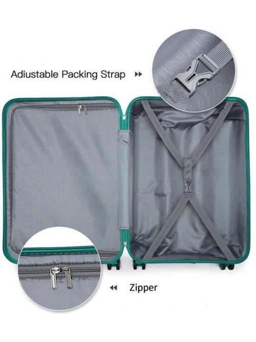 Valise cabine - 75x48x30 cm, rigide abs, 4 roues 360°, serrure tsa - kono - Kiabi Valise cabine - 75x48x30 cm, rigide abs, 4 roues 360°, serrure tsa - kono - Kiabi