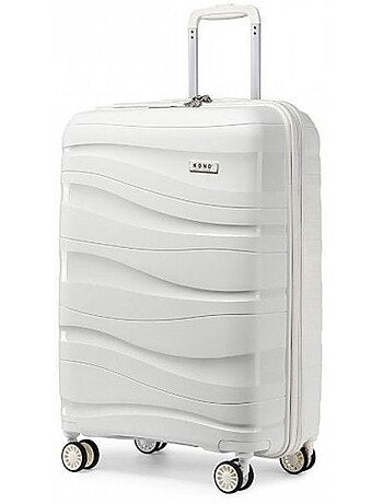 Valise cabine - 76x50x31 cm polypropylène 4 roulettes serrure tsa - kono