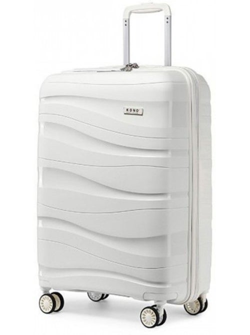 Valise cabine - 76x50x31 cm polypropylène 4 roulettes serrure tsa - kono - Kiabi Valise cabine - 76x50x31 cm polypropylène 4 roulettes serrure tsa - kono - Kiabi