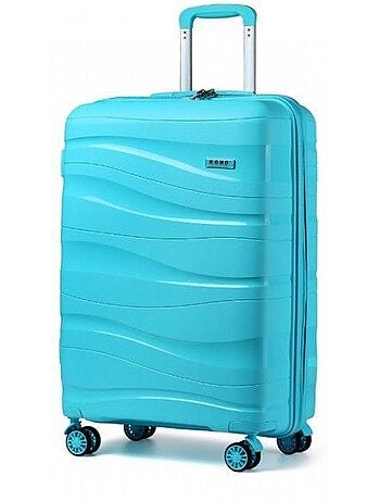 Valise cabine - 76x50x31 cm polypropylène 4 roulettes serrure tsa - kono