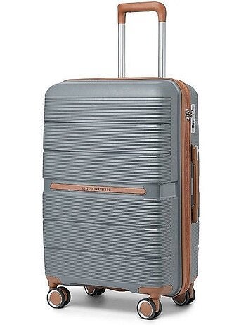 Valise cabine - 76x50x31 cm, rigide polypropylène (pp), serrure tsa - british traveller