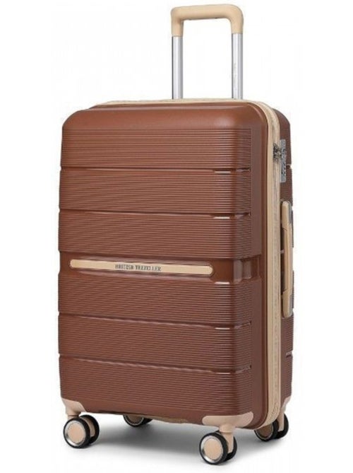 Valise cabine - 76x50x31 cm, rigide polypropylène (pp), serrure tsa - british traveller - Kiabi Valise cabine - 76x50x31 cm, rigide polypropylène (pp), serrure tsa - british traveller - Kiabi