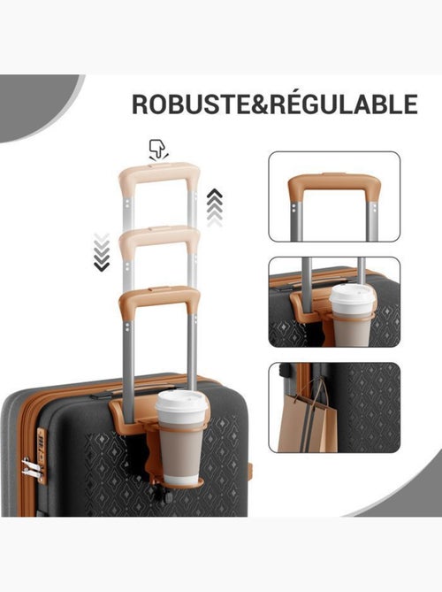 Valise cabine - 76x51.5x31.5 cm, polypropylène (pp), 4 roues, serrure tsa - kono - Kiabi Valise cabine - 76x51.5x31.5 cm, polypropylène (pp), 4 roues, serrure tsa - kono - Kiabi