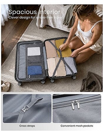 Valise cabine - 77x49.5x30 cm abs+pc - kono