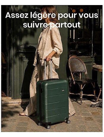 Valise cabine - polycarbonate, légère, 4 roulettes - kono