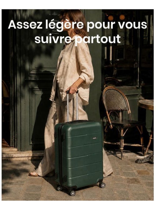 Valise cabine - polycarbonate, légère, 4 roulettes - kono - Kiabi Valise cabine - polycarbonate, légère, 4 roulettes - kono - Kiabi
