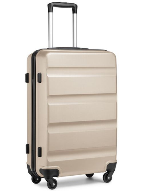 Valise cabine - rigide abs, 4 roues 360°, serrure tsa - kono - Kiabi