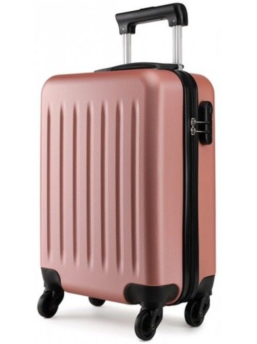 Valise cabine - rigide abs, 4 roues 360°, serrure tsa - kono - Kiabi Valise cabine - rigide abs, 4 roues 360°, serrure tsa - kono - Kiabi