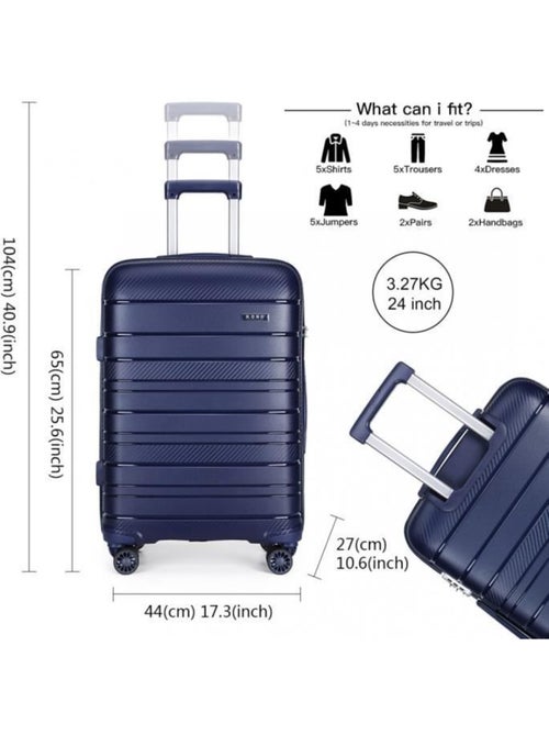 Valise cabine - rigide abs, 4 roues, serrure tsa - kono - Kiabi Valise cabine - rigide abs, 4 roues, serrure tsa - kono - Kiabi